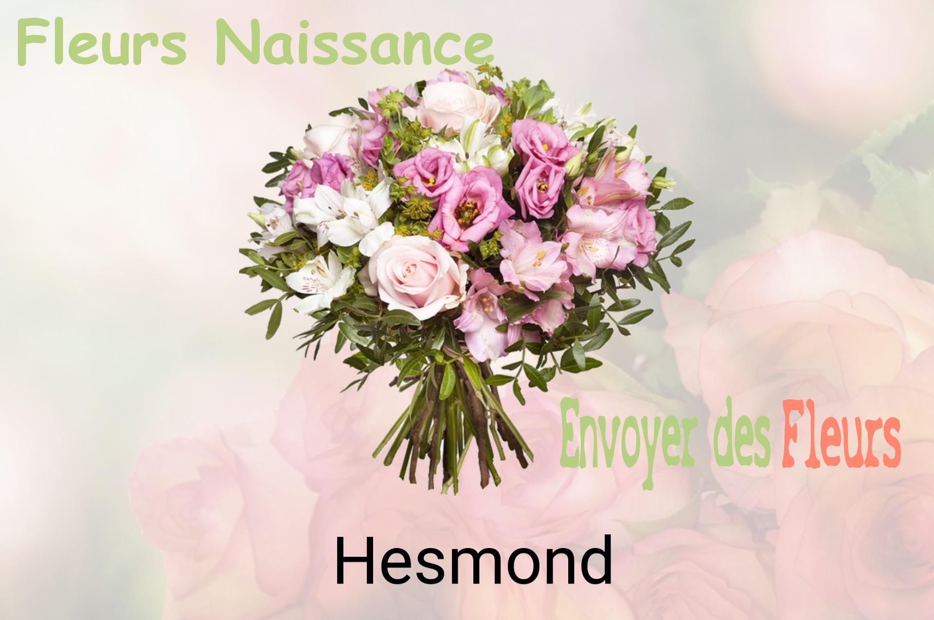 Bouquet de fleurs de naissance livré à Hesmond